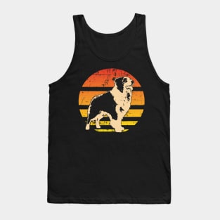 Retro Australian Shepherd T-Shirt Men Women Kids Gift Tank Top